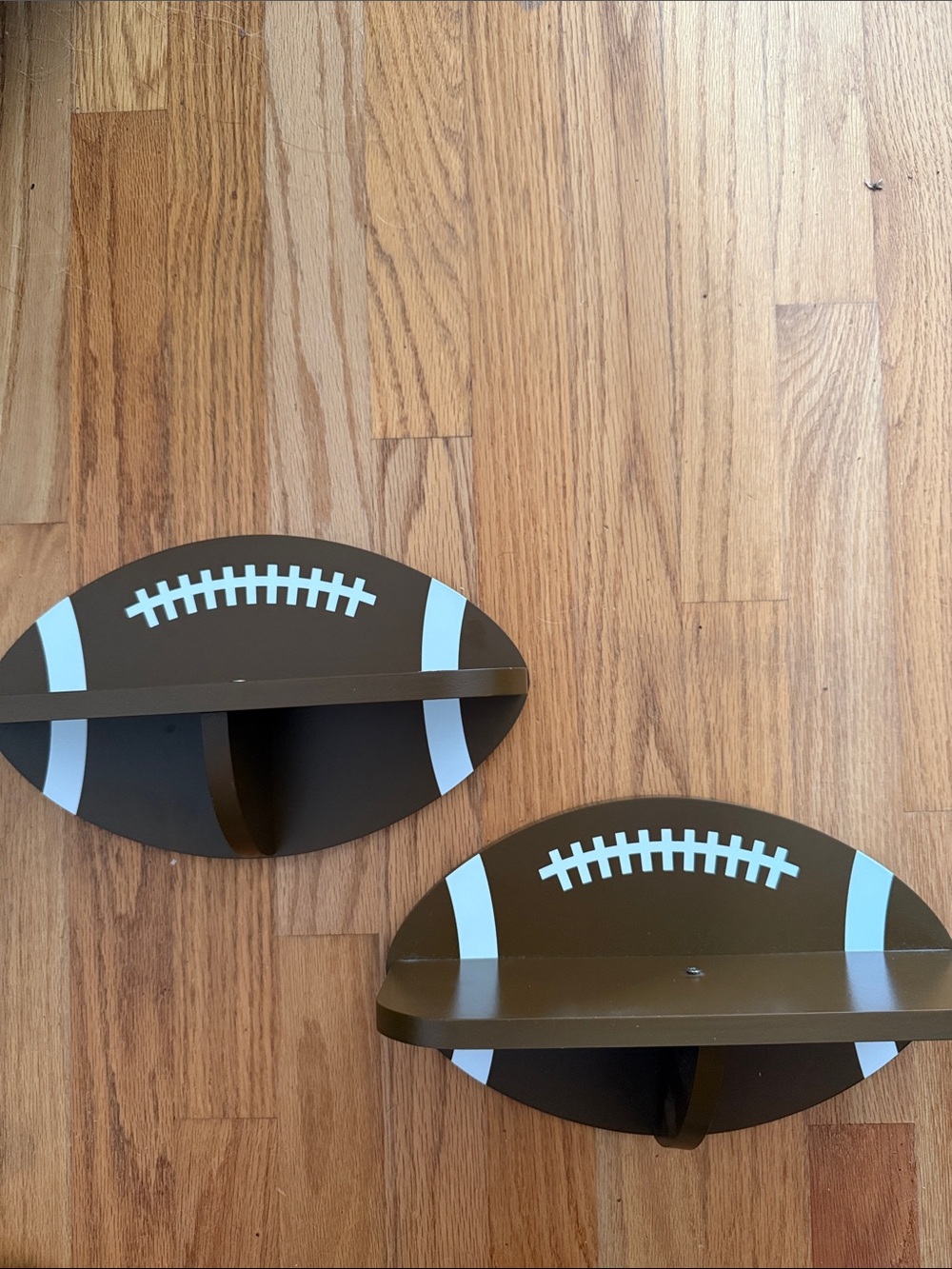 Football Wall Shelf Pair - Home Wall Decor